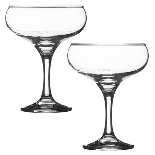 Entertain 2piece Cocktail Saucer Glass