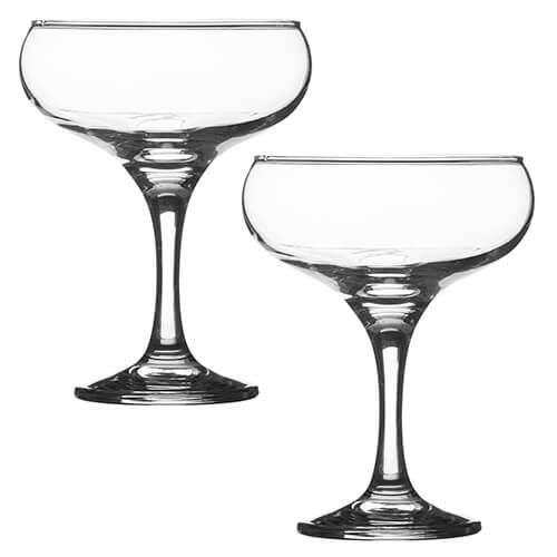 Entertain 2 Piece Cocktail Saucer Glass