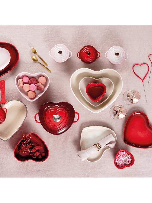 Heart Serving Platter 32cm - Cerise