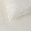 Jacquard Chevron Sateen Duvet Cover Set - Champagne