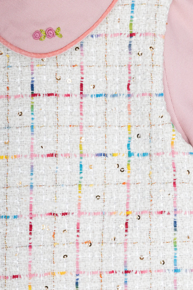 Emilia Pinafore Set - Cream