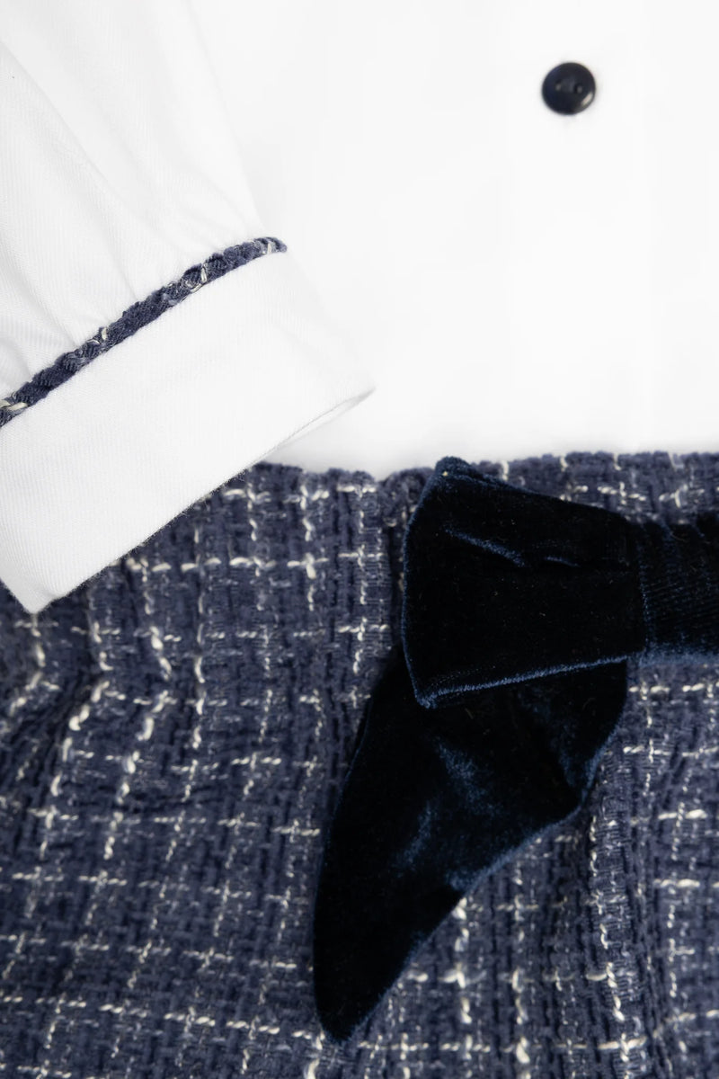 Victoria Pinafore Set - Navy