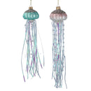 Pastel Glass Tinsel Jelly Fish Decoration