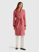 Be In Love Check Coat - Red/cream Check