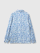 Heart Print Shirt - Blue Heart Print