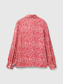 Heart Print Shirt - Red Heart Print