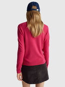 Basic 100Pc Virgin Round Neck Jumper - Magenta