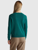 Basic 100Pc Virgin Cardigan - Green