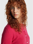 Basic 100Pc Virgin Cardigan - Magenta