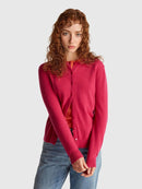 Basic 100Pc Virgin Cardigan - Magenta