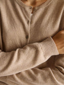 Basic 100Pc Virgin Cardigan - Sand