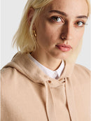 2 Tone Cashmere Blend Hoodie - Sand