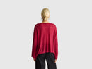 Boat Neck Jumper - Raspberry