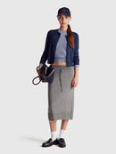 Be New York Print Cardigan - Blue/navy