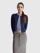 Be New York Print Cardigan - Blue/navy