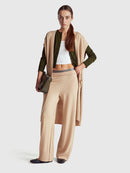 Be New York Print Cardigan - Moss/navy