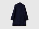 Wool Coat - Navy