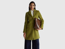 Wool Coat - Moss