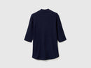 Ribbed Slim Fit T-Shirt - Navy
