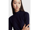 Ribbed Slim Fit T-Shirt - Navy