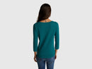 Basic Boat Neck T-Shirt - Green