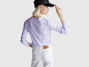 Plain Long Sleeve Cotton Tee - Lilac