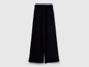 Wide Leg Joggers - Black