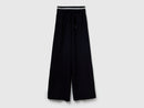Wide Leg Joggers - Black