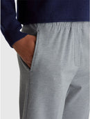 Elastic Waist Wide Leg Trouser - Grey