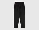 Be Tailored Elastic Waist Trousers - Black
