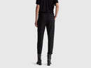 Be Tailored Elastic Waist Trousers - Black