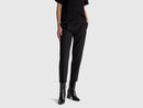 Be Tailored Elastic Waist Trousers - Black