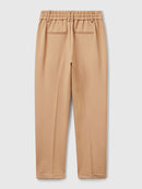 Pleated Cuffed Trouser - Sand