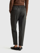 Pleated Cuffed Trouser - Grey