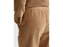 Wide Leg Velvet Cord Trouser - Sand