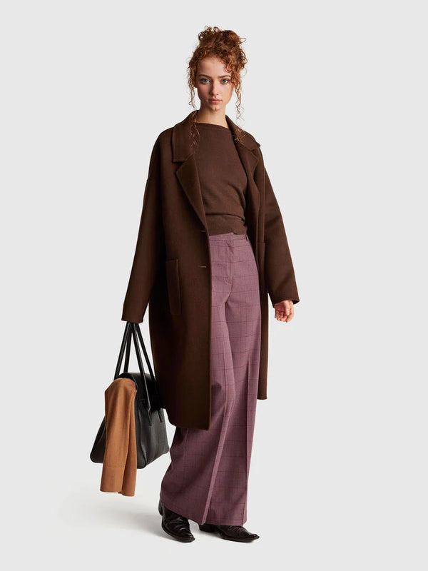 Be Tailored Pattern Trousers - Red