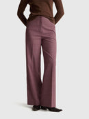 Be Tailored Pattern Trousers - Red