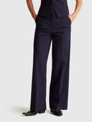 Be Tailored Pattern Trousers - Navy