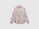 Print Shirt - Cream/pink Floral