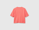 Front Pockets Short Sleeve Jumper - Coral