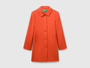 Shirt Collar Button Coat - Rust
