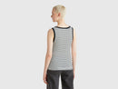 Stripe Tank Top - White/black