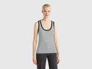 Stripe Tank Top - White/black