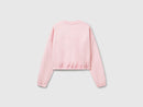 Be Toyko Cropped Sweatshirt - Pink