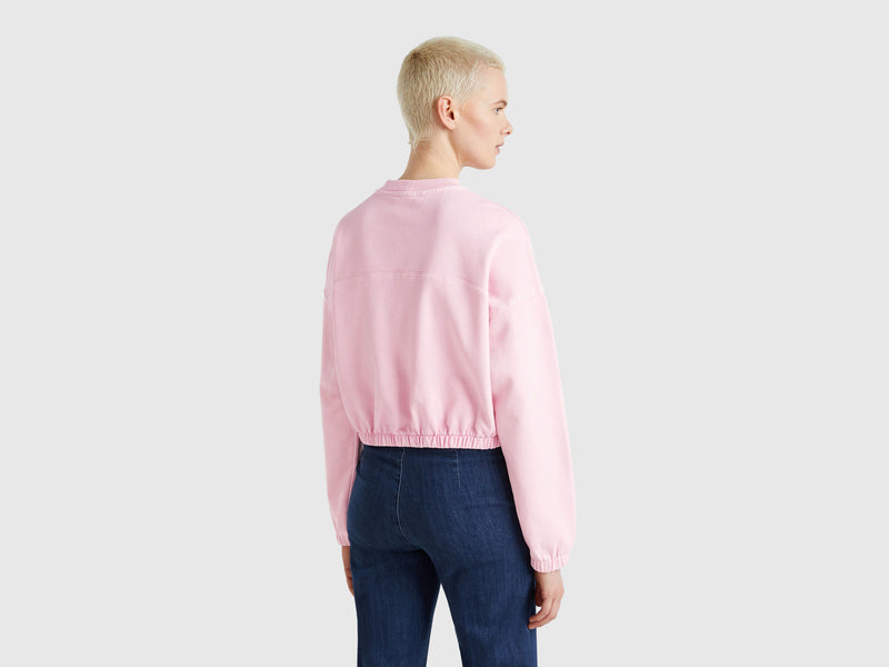 Be Toyko Cropped Sweatshirt - Pink