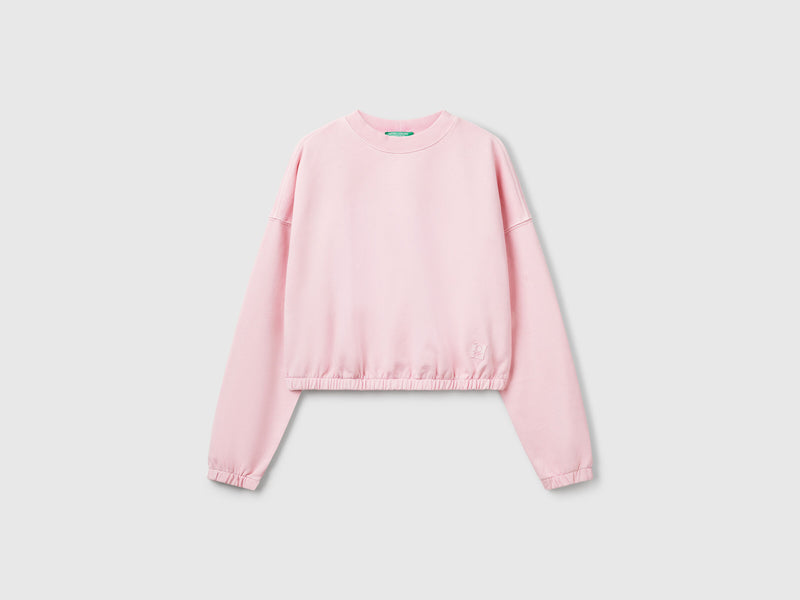 Be Toyko Cropped Sweatshirt - Pink