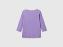 Basic Boat Neck T-Shirt - Purple