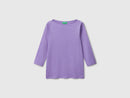 Basic Boat Neck T-Shirt - Purple