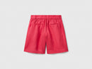 Linen Blend Shorts - Watermelon