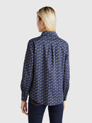 Print Shirt - Navy/lilac Floral